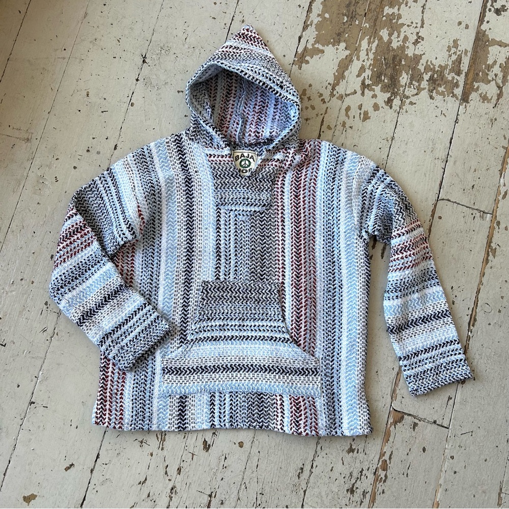 Men's Baja Joe Woven Hooded Pullover Drug Rug